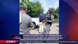 Detiene ayudante fiscal con contrabando de cigarrillos en camioneta del Ministerio Público [upl. by Erual]