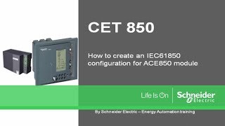 Sepam  How to Create an IEC 61850 Configuration File for ACE850 Module [upl. by Assiralc]