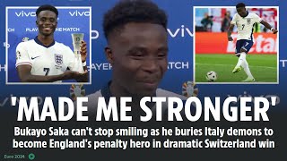 News Bukayo Saka can’t stop smiling as he buries Italy demons to become England’s penalty hero [upl. by Alonso]