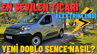 Fiat E Doblo Cargo 2024 İnceleme  Elektrikli Doblo Olur Mu Kmde 40 Kuruş Yakıyor [upl. by Innob]