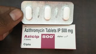 azicip 500 mg tablet uses  price  composition  dose  side effects  precautions  hindi [upl. by Ube]