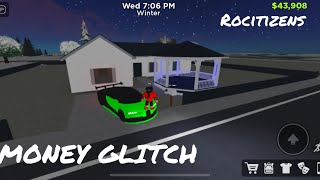 Roblox Rocitizens Money glitch [upl. by Bolten]