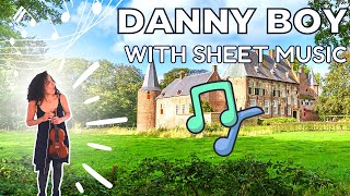 Londonderry Air 🎻 Danny Boy 🎻 Violin Sheet Music amp Play Along [upl. by Aitas]