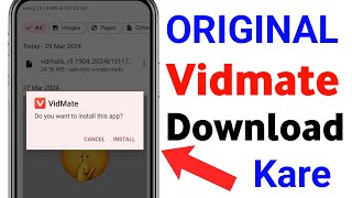 Original Vidmate Download Kare  Vidmate Download Kaise Kare  How To Download Original Vidmate [upl. by Enimzzaj675]