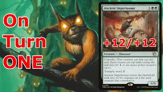 THE SQUIRRELS ARE COMING Ancient Imperiosaur Mono Green Squirrel Storm Cheerios Legacy MTG [upl. by Meara]