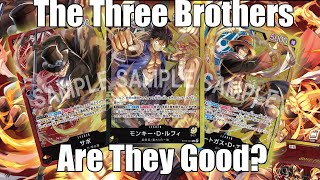 OP06 ST13 The Three Brothers Review  One Piece Card Game [upl. by Rehttam827]