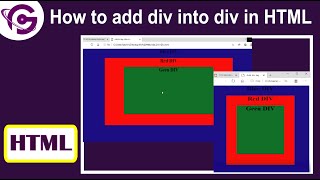 HTML Tutorial  how to place div inside another div HTML CSS [upl. by Calida]