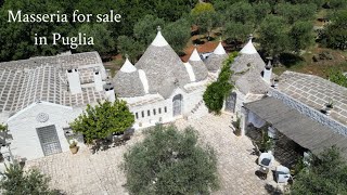 Walk with me through this stunning Masseria with trulli in Puglia [upl. by Roddie]