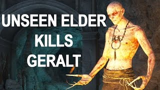 The Witcher 3 Blood and Wine  Unseen Elder Kills Geralt  quotWhat Lies Unseenquot Quest [upl. by Osei]