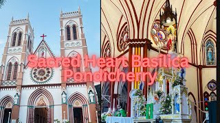 Sacred Heart Basilica pondicherry sacredheart basilica jesus sacred catholicchurch [upl. by Elsy]