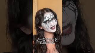 Corpse Paint Makeup elfcosmetics corpsepaint makeuptutorial blackmetal altmakeup liquiddeath [upl. by Aniram]