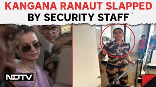 Kangana Ranaut Slapped  Kangana Ranaut Allegedly Slapped By Security Staff At Chandigarh Airport [upl. by Bendix]