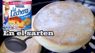 GORDITAS DE LECHERA EN SARTEN DULCES SUAVES Y ESPONJOSAS  CocinablogOficial [upl. by Gladdie202]