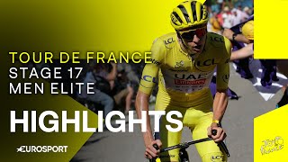 UNFORGETTABLE VICTORY 🤩  Tour de France Stage 17 Race Highlights  Eurosport Cycling [upl. by Collayer981]