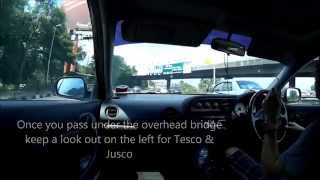 Drive Singapore to Tebrau City Aeon Jusco and Tesco Ma [upl. by Yelsek130]