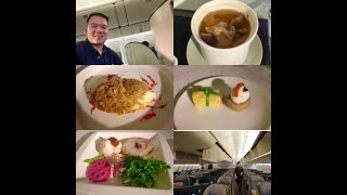 EVA Air Long Haul Flight Business Class Review BR32 TPEJFK [upl. by Celestyn]