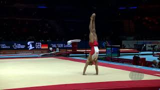 NASSER Abderrazak MAR  2022 Artistic Worlds Liverpool GBR  Qualifications Floor Exercise [upl. by Geraldina]