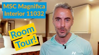 MSC Magnifica Interior Stateroom Room Tour 11032 [upl. by Eseerahs455]