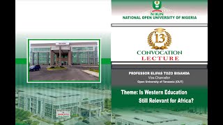 NOUN 13th Convocation Lecture [upl. by Aserehs]