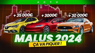 On fait le point sur le MALUS 2024 et CA va PIQUER   le reste de lactu auto [upl. by Lilithe]