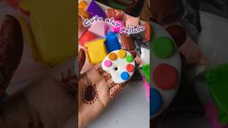 Clay painting pallate shortsfeed foryou diy superclayart superclaycraft ytshorts trending [upl. by Odnalor]