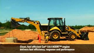 Cat® F Series Backhoe Loaders Host C44 ACERT™ Engine [upl. by Petua773]