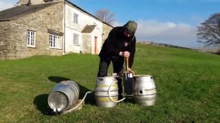 HOW TO STILLAGE AND FIT A HANDPULL FOR A CASK OF ALE [upl. by Kelsey]