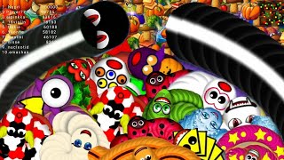 🐍wormate io  worms zone io❤  pro skills gameplay 162  Worms [upl. by Tressa324]