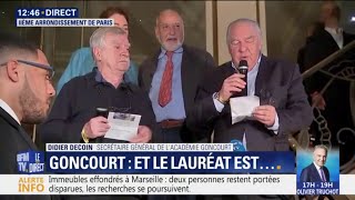 Le prix Goncourt est attribué à  Nicolas Mathieu avec quotLeurs enfants après euxquot [upl. by Artinak]