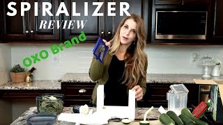 OXO Spiralizer Review for Zucchini Recipes [upl. by Nana572]