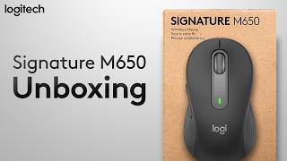 Logitech Signature M650 Unboxing [upl. by Eey]