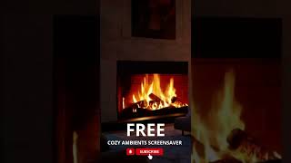 FREE VIDEO FIREPLACE SCREENSAVER  4K [upl. by Inoy73]