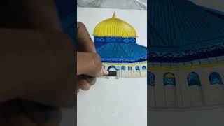 Masjide Al Aqsa art islamicpainting artworking drawingtechniques artshorts painting drawing [upl. by Koblas]