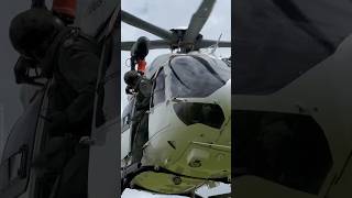 Boarding during hover  Airbus H145 helicopter in action [upl. by Lamee]