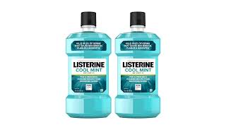 Listerine Cool Mint Antiseptic Mouthwash Review [upl. by Ahsinnor66]