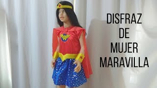 DIsfraz de MUJER MARAVILLA para niña 😍 Ideas de disfraces infantiles [upl. by D'Arcy]