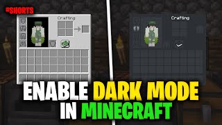 Minecraft has a Dark Mode now  Minimalistic Dark Gui 118 [upl. by Celin290]