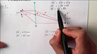 Lentille convergente  Physique 1ere exercice [upl. by Atekan]