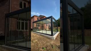 pergola and glass installation  Palmiye Toronto [upl. by Iatnwahs]