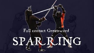 Full Contact Greatsword Sparring Oskar ter Mors vs Michel Rensen [upl. by Neb]