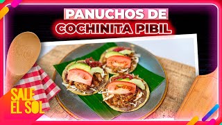 Receta de Panuchos de Cochinita Pibil con la Chef Ingrid Ramos  Sale el Sol [upl. by Amalbergas]