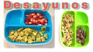 Desayunos fáciles para bebés de 12 meses en adelante  Desayunos con huevo y frutas [upl. by Nona]