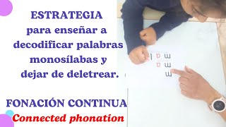 Cómo enseñar a un niño a leer palabras monosílabas de una forma más fluida aprenderaleer [upl. by Oram]