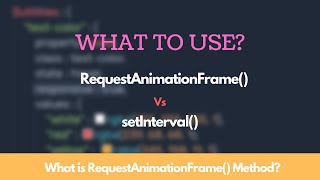 Working with requestAnimationFrame Method For Animations [upl. by Ruddie]