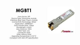 MGBT1  LinksysCisco Compatible 1000BaseT RJ45 100m SFP [upl. by Ahseined]