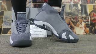 Air Jordan 14 “Flint Grey”on Feet Show [upl. by Kaule]