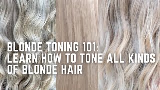 How to Tone Blondes learn to formulate for every color of blonde  icy beige sunny warm [upl. by Imuyam50]