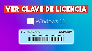 Como Saber la Clave de Licencia de Windows 11 [upl. by George]