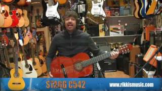 Stagg C542 Classical Guitar Review by Rikkis Music Shop Edinburgh [upl. by Wyatan174]