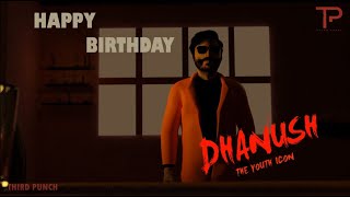 quotDHANUSHquot Birthday Motion Poster  Animation video  Blender 3D [upl. by Broucek]